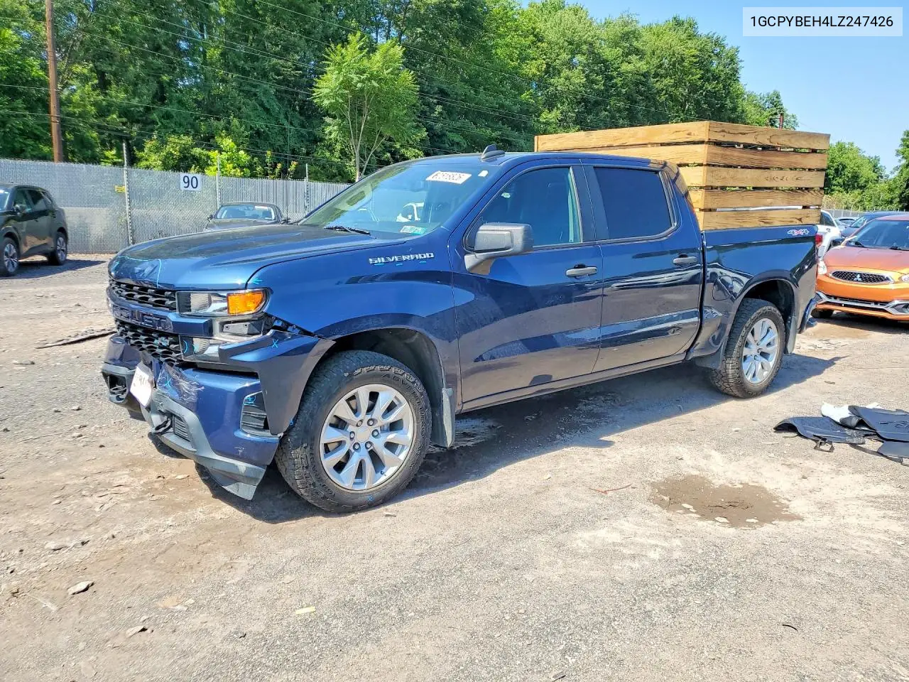 2020 Chevrolet Silverado K1500 Custom VIN: 1GCPYBEH4LZ247426 Lot: 60518826