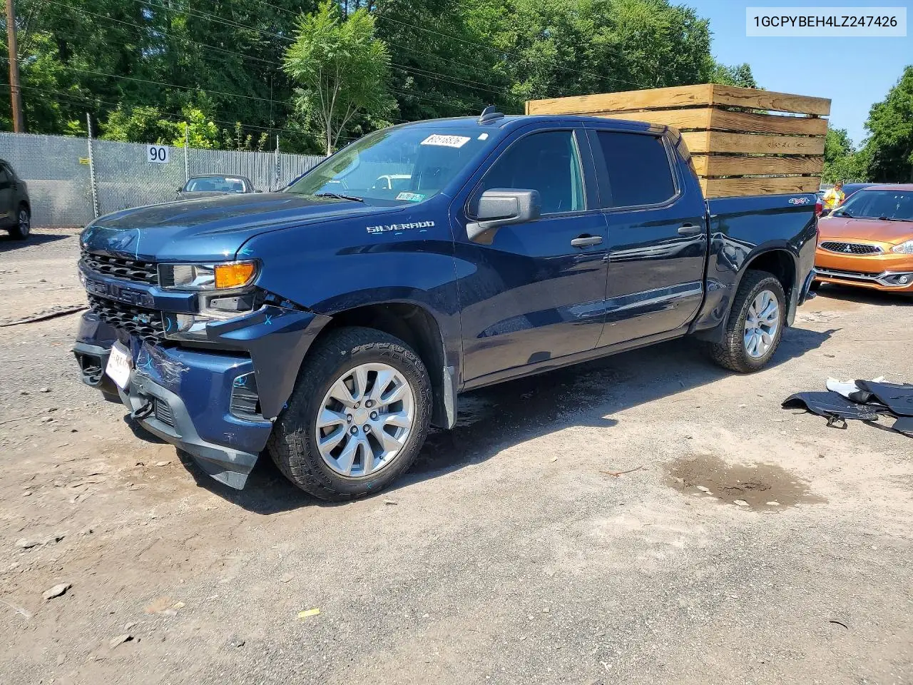 2020 Chevrolet Silverado K1500 Custom VIN: 1GCPYBEH4LZ247426 Lot: 60518826
