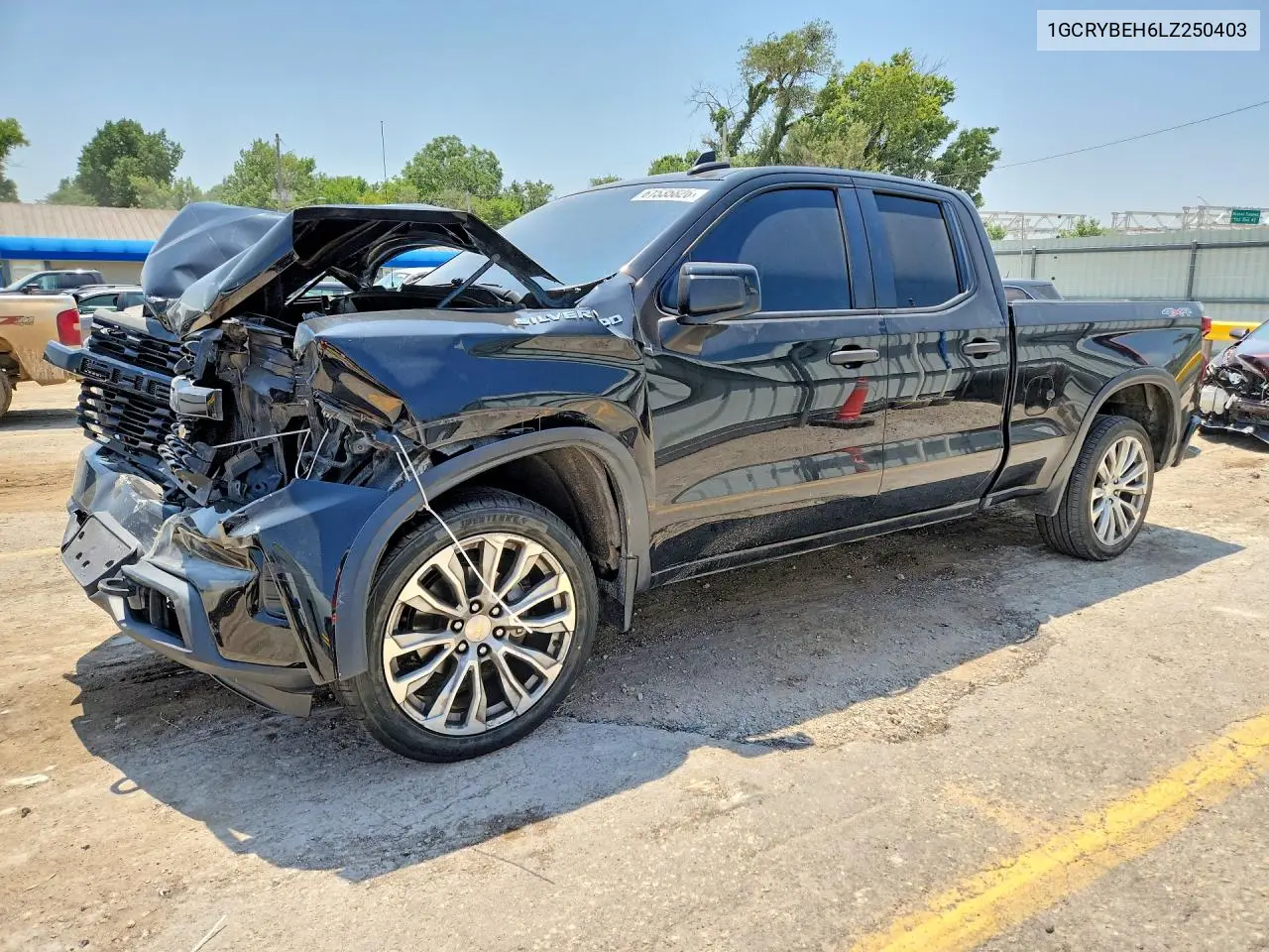 2020 Chevrolet Silverado K1500 Custom VIN: 1GCRYBEH6LZ250403 Lot: 61535826