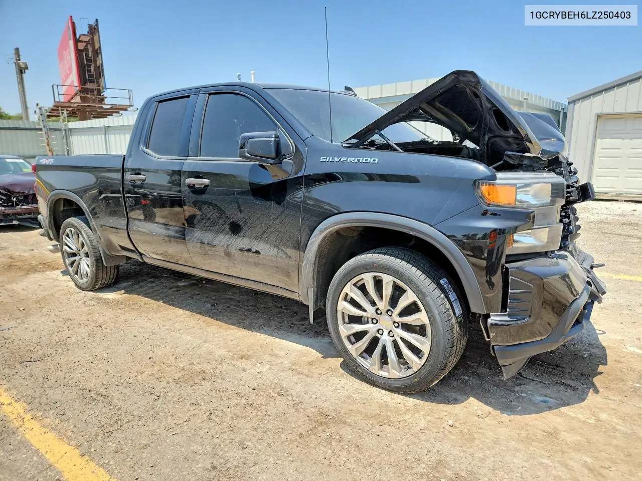 2020 Chevrolet Silverado K1500 Custom VIN: 1GCRYBEH6LZ250403 Lot: 61535826