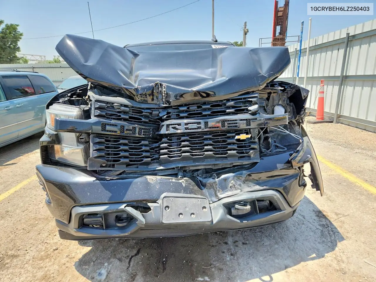 2020 Chevrolet Silverado K1500 Custom VIN: 1GCRYBEH6LZ250403 Lot: 61535826