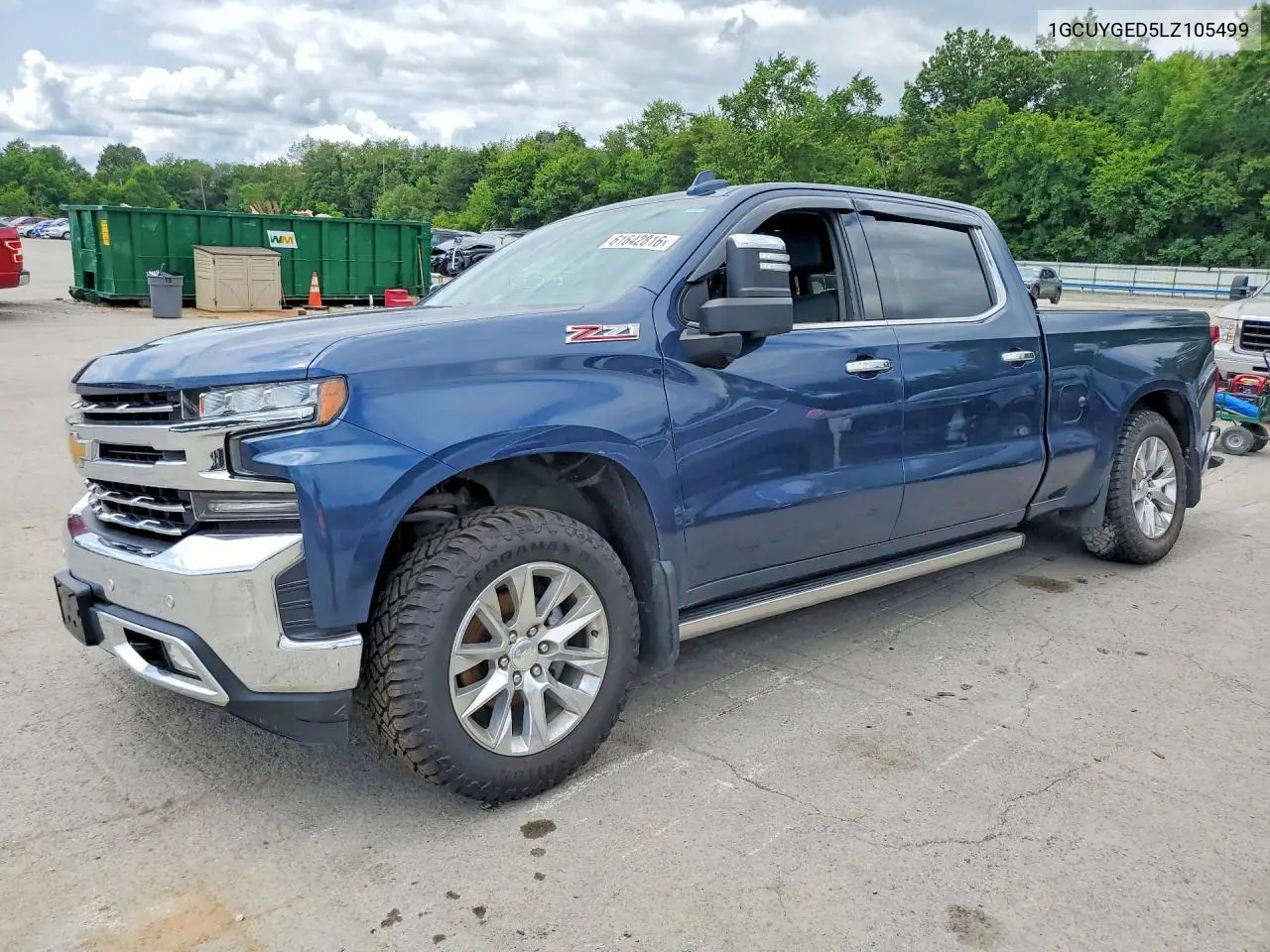 2020 Chevrolet Silverado K1500 Ltz VIN: 1GCUYGED5LZ105499 Lot: 61642816