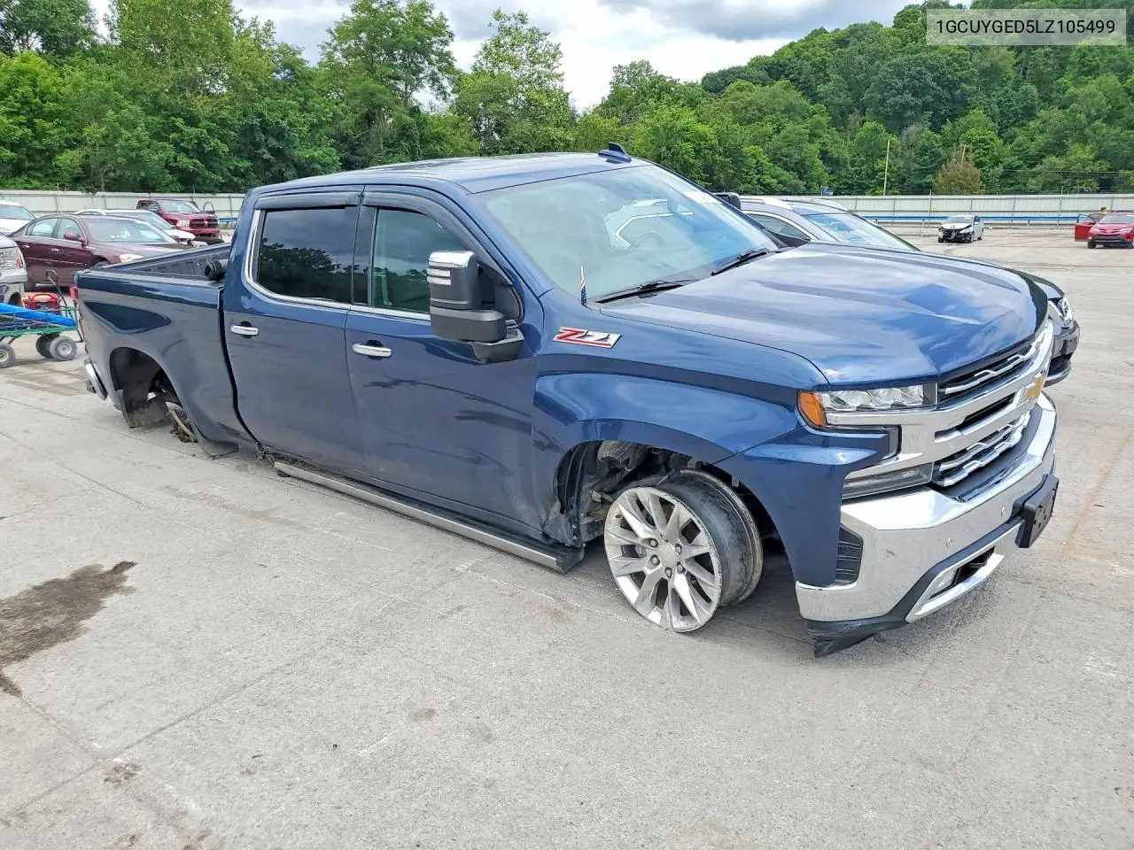 2020 Chevrolet Silverado K1500 Ltz VIN: 1GCUYGED5LZ105499 Lot: 61642816