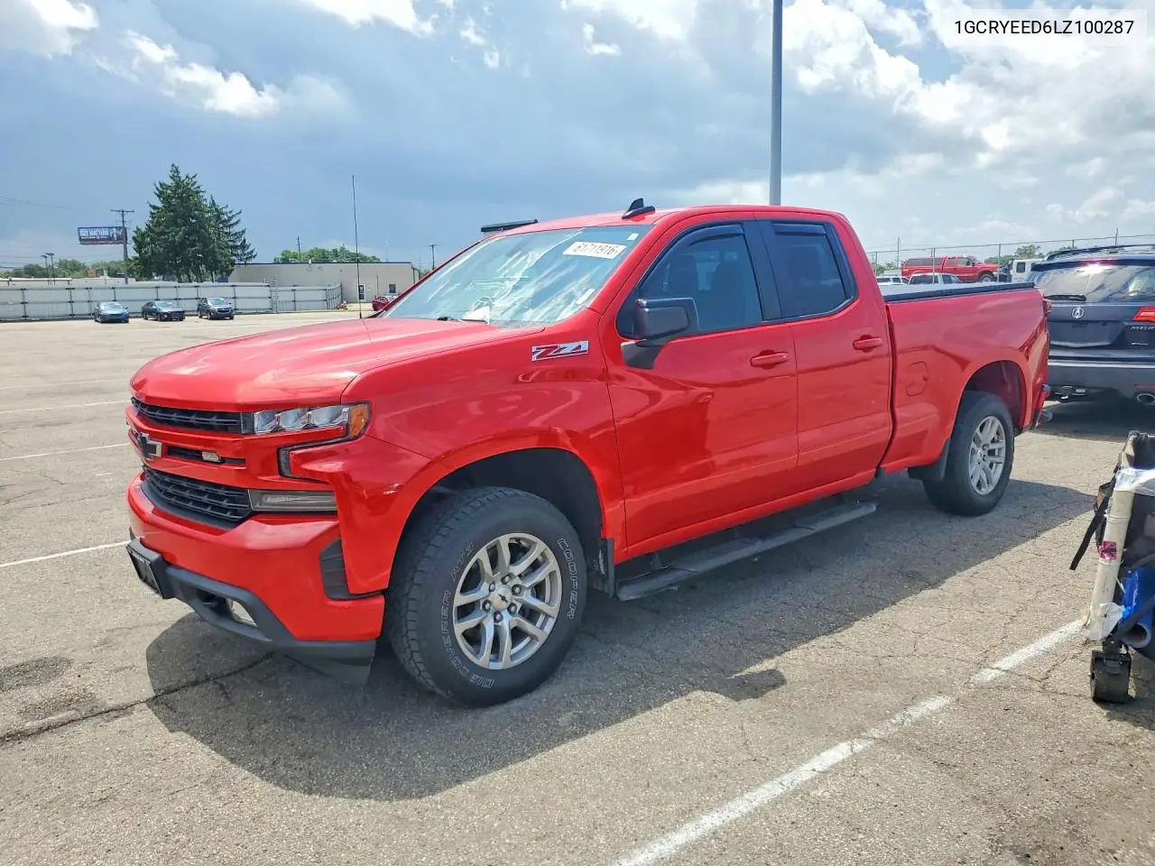 2020 Chevrolet Silverado K1500 Rst VIN: 1GCRYEED6LZ100287 Lot: 61711916