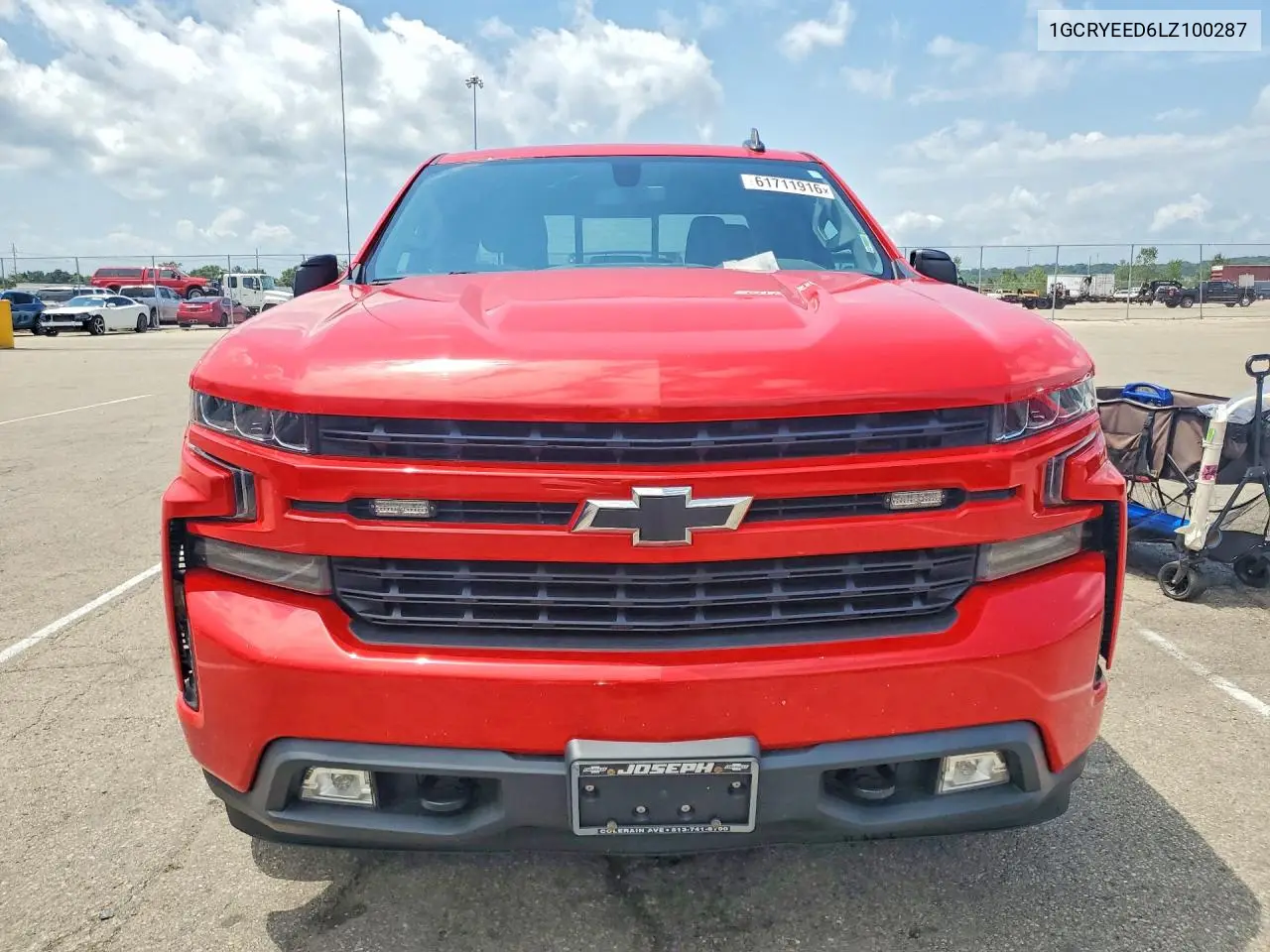 2020 Chevrolet Silverado K1500 Rst VIN: 1GCRYEED6LZ100287 Lot: 61711916