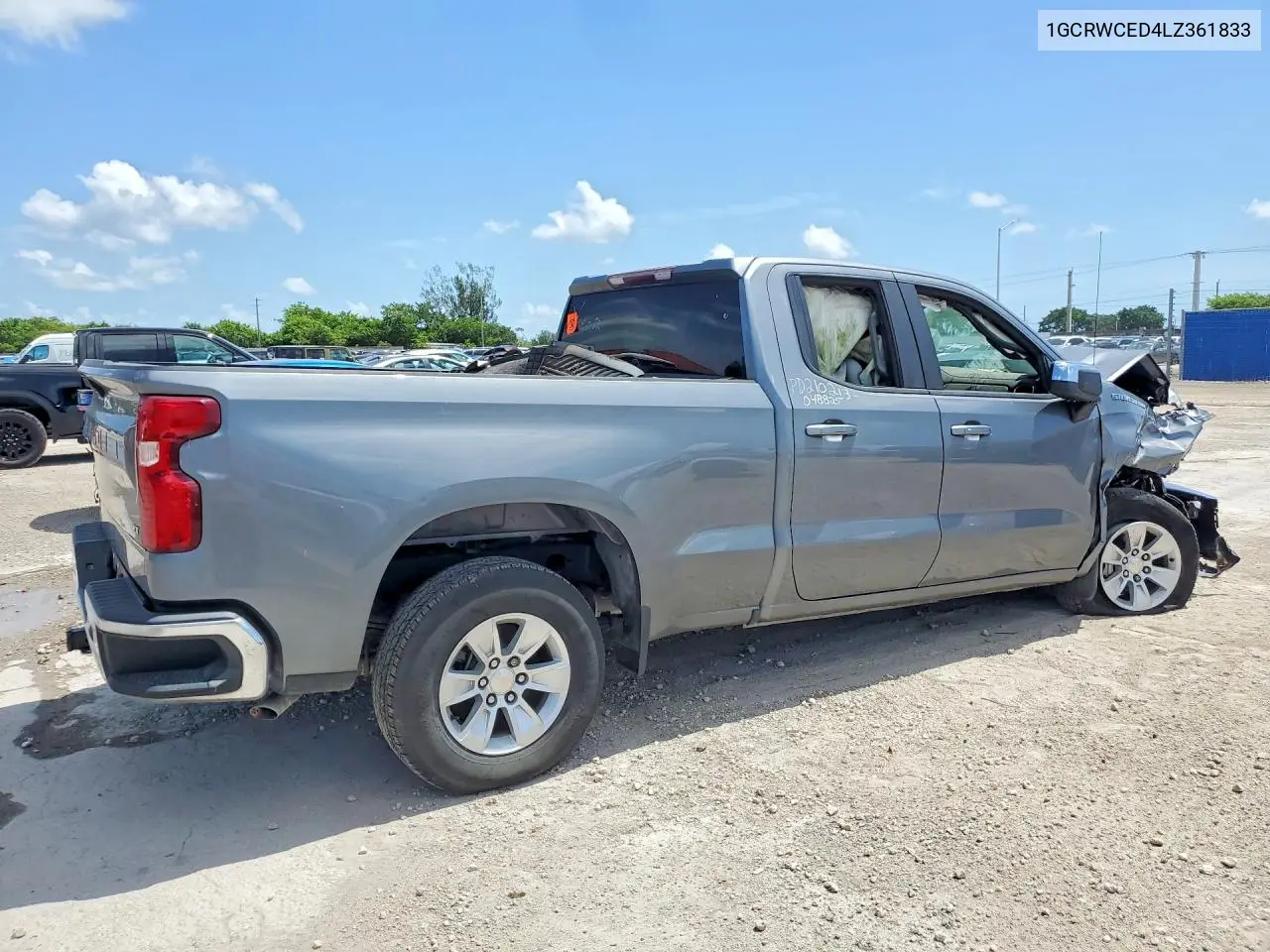 2020 Chevrolet Silverado C1500 Lt VIN: 1GCRWCED4LZ361833 Lot: 61789376