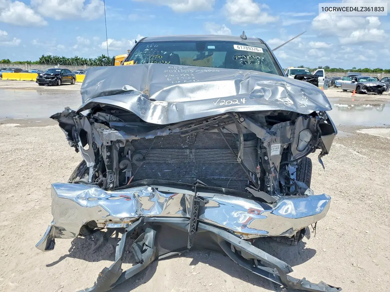 2020 Chevrolet Silverado C1500 Lt VIN: 1GCRWCED4LZ361833 Lot: 61789376