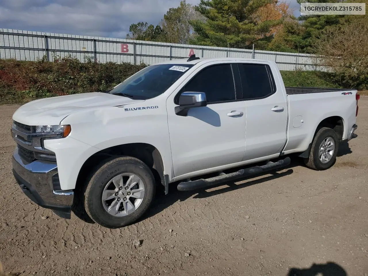 1GCRYDEK0LZ315785 2020 Chevrolet Silverado K1500 Lt