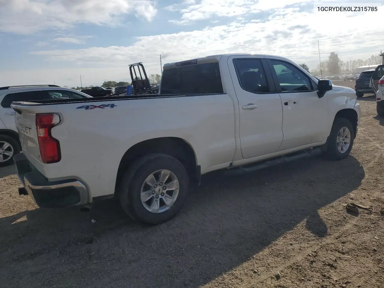 1GCRYDEK0LZ315785 2020 Chevrolet Silverado K1500 Lt
