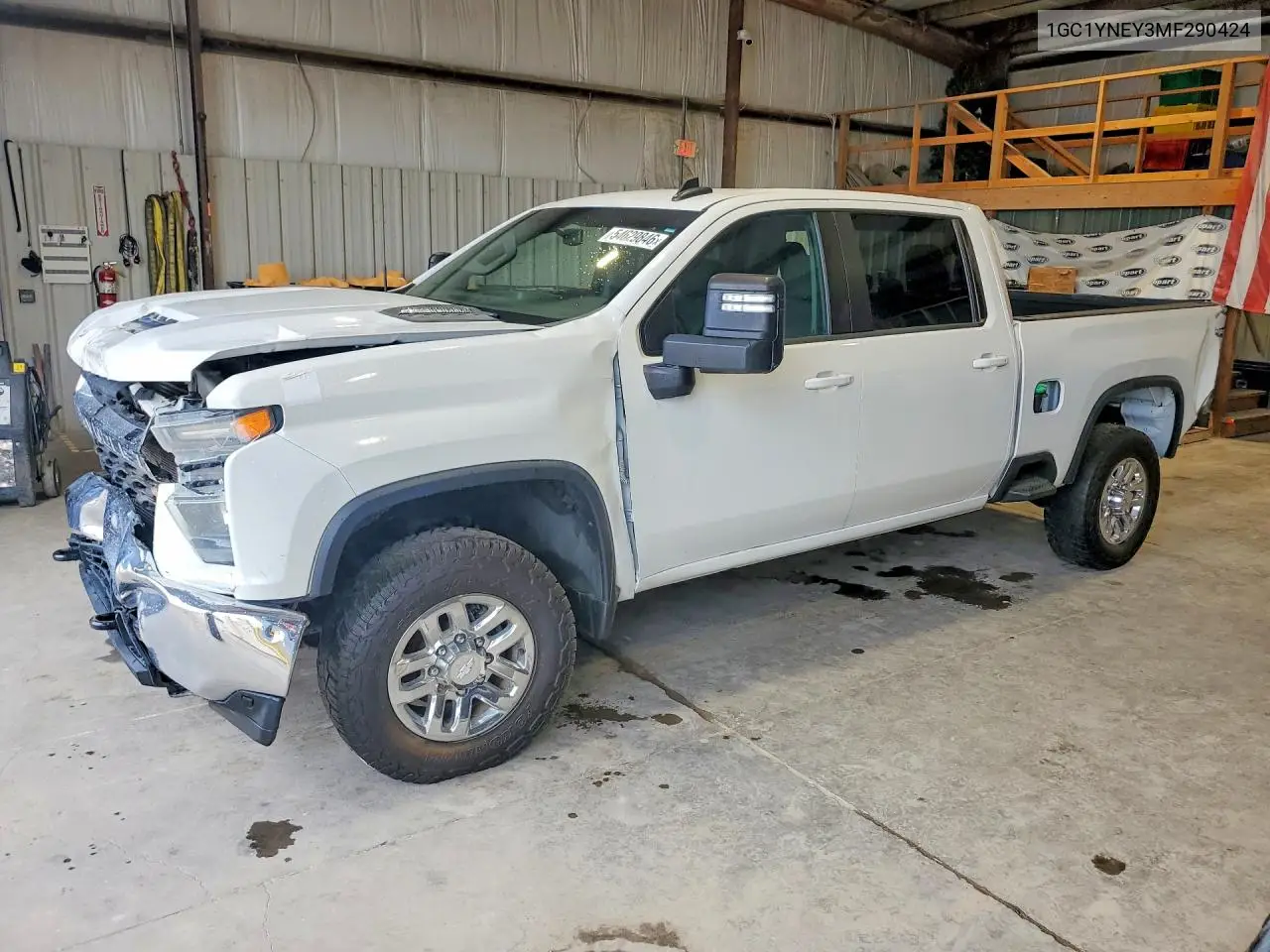 2021 Chevrolet Silverado K2500 Heavy Duty Lt VIN: 1GC1YNEY3MF290424 Lot: 54629846