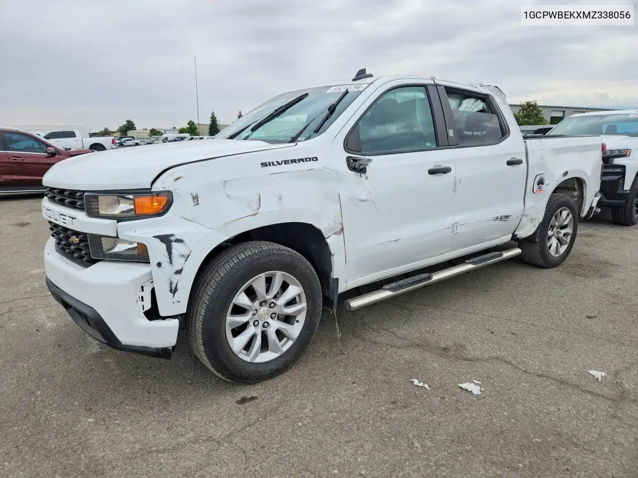 1GCPWBEKXMZ338056 2021 Chevrolet Silverado C1500 Custom