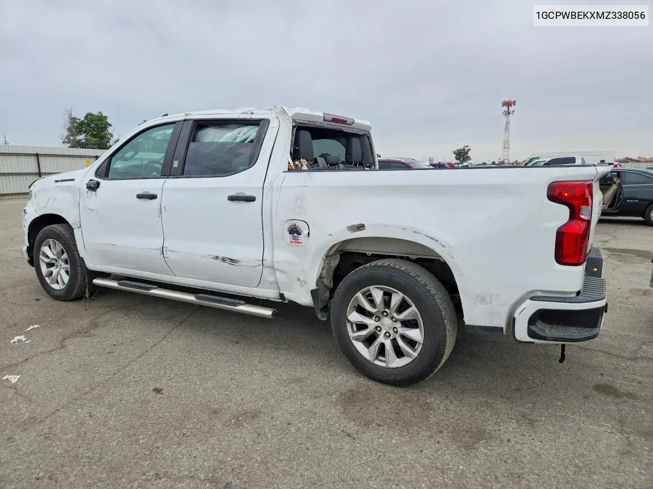 1GCPWBEKXMZ338056 2021 Chevrolet Silverado C1500 Custom