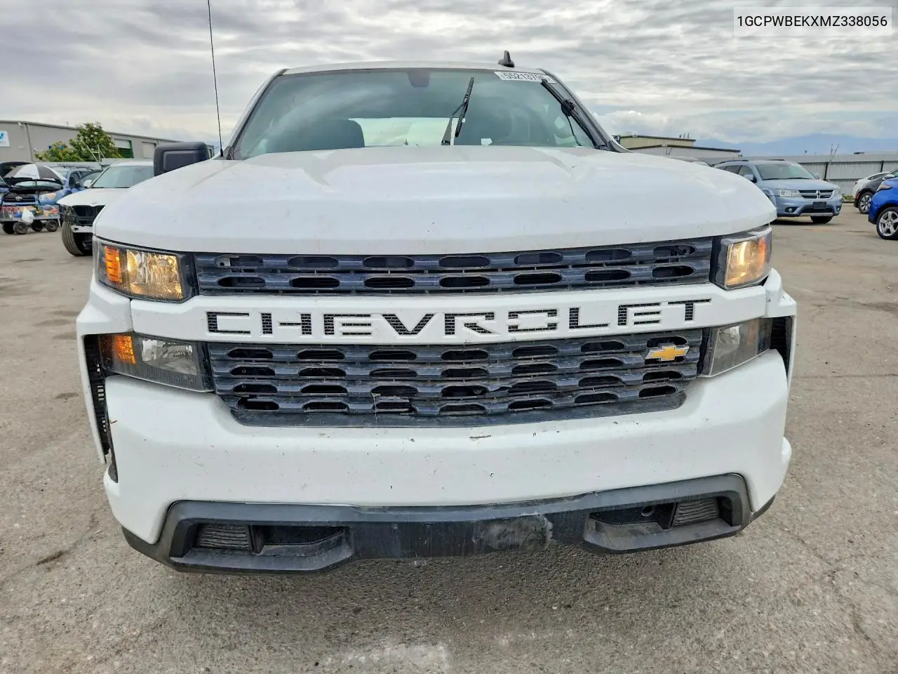1GCPWBEKXMZ338056 2021 Chevrolet Silverado C1500 Custom