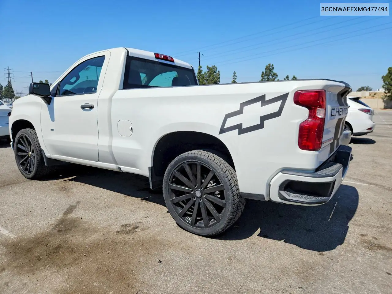 3GCNWAEFXMG477494 2021 Chevrolet Silverado C1500