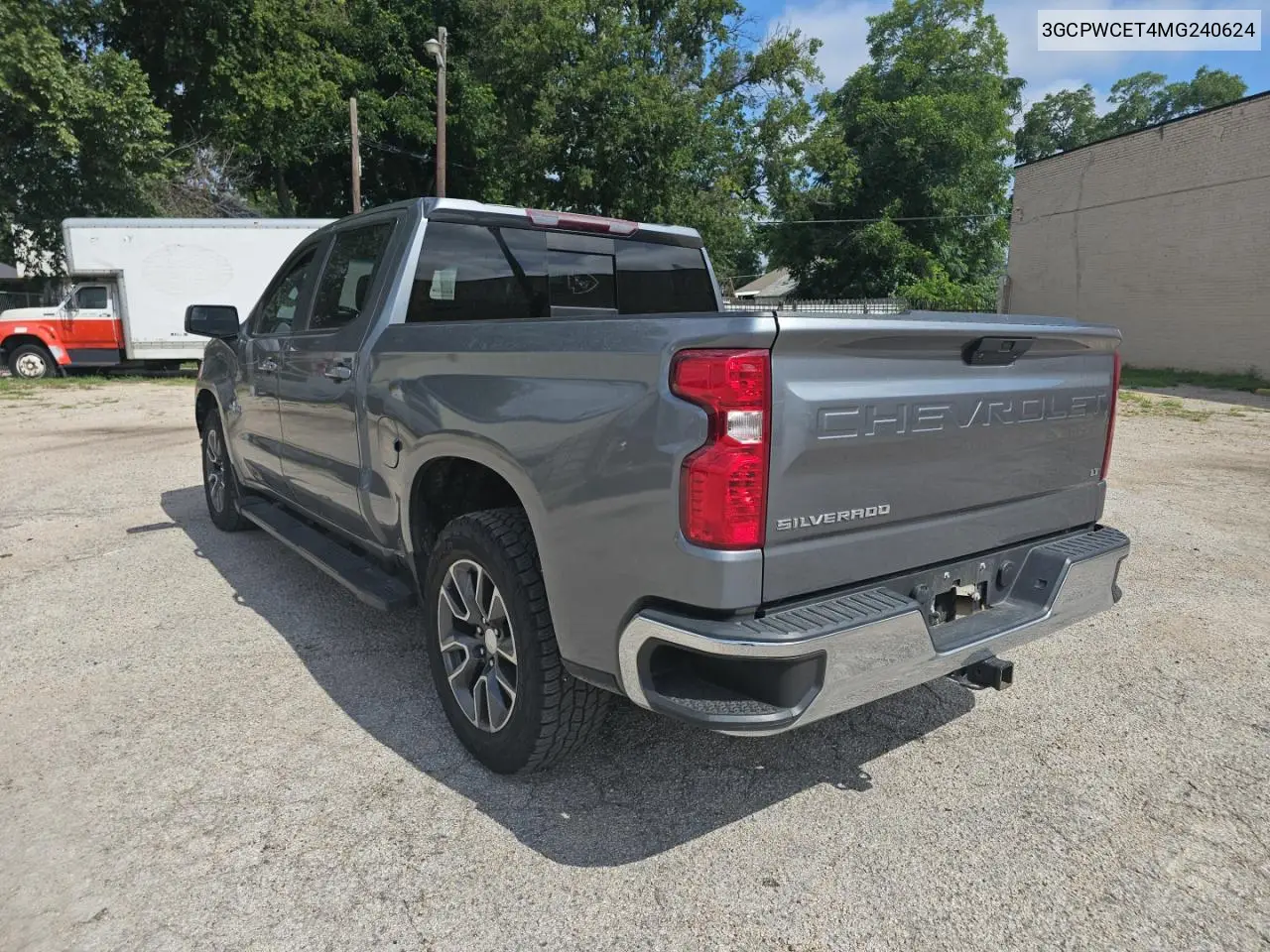 3GCPWCET4MG240624 2021 Chevrolet Silverado C1500 Lt