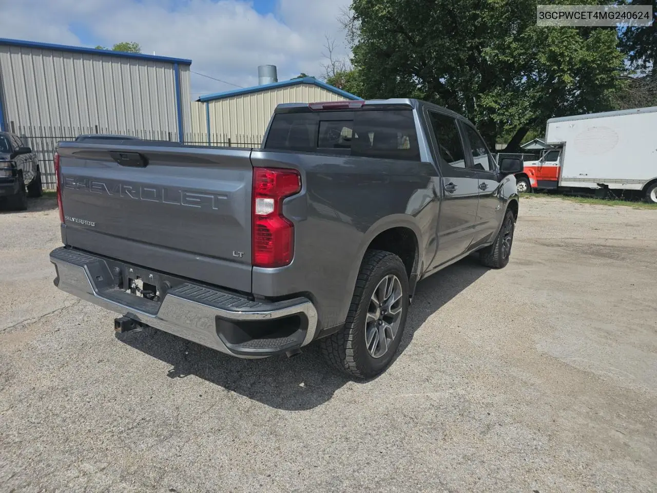 3GCPWCET4MG240624 2021 Chevrolet Silverado C1500 Lt