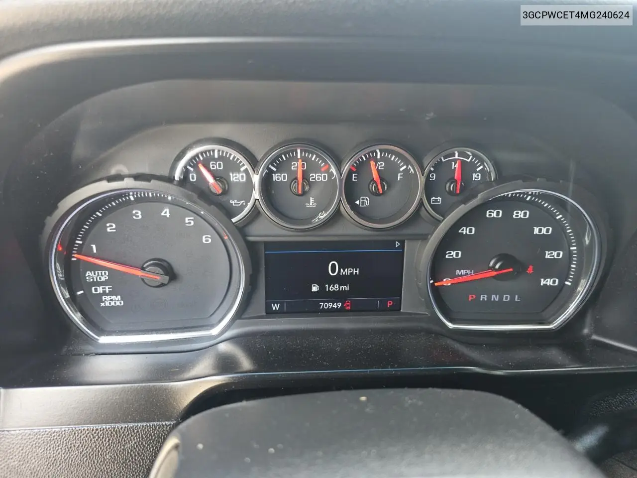 3GCPWCET4MG240624 2021 Chevrolet Silverado C1500 Lt