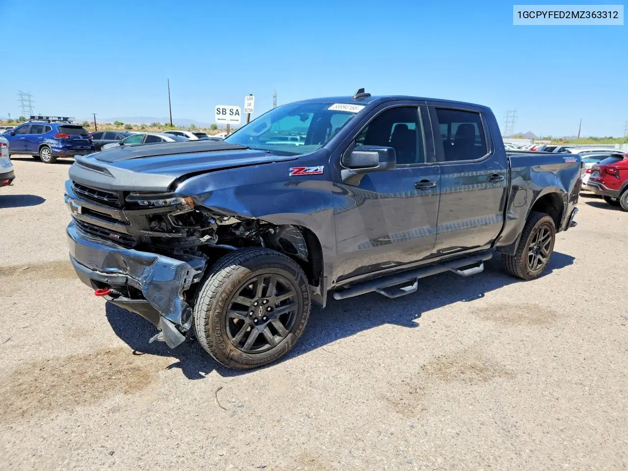 2021 Chevrolet Silverado K1500 Lt Trail Boss VIN: 1GCPYFED2MZ363312 Lot: 58994166
