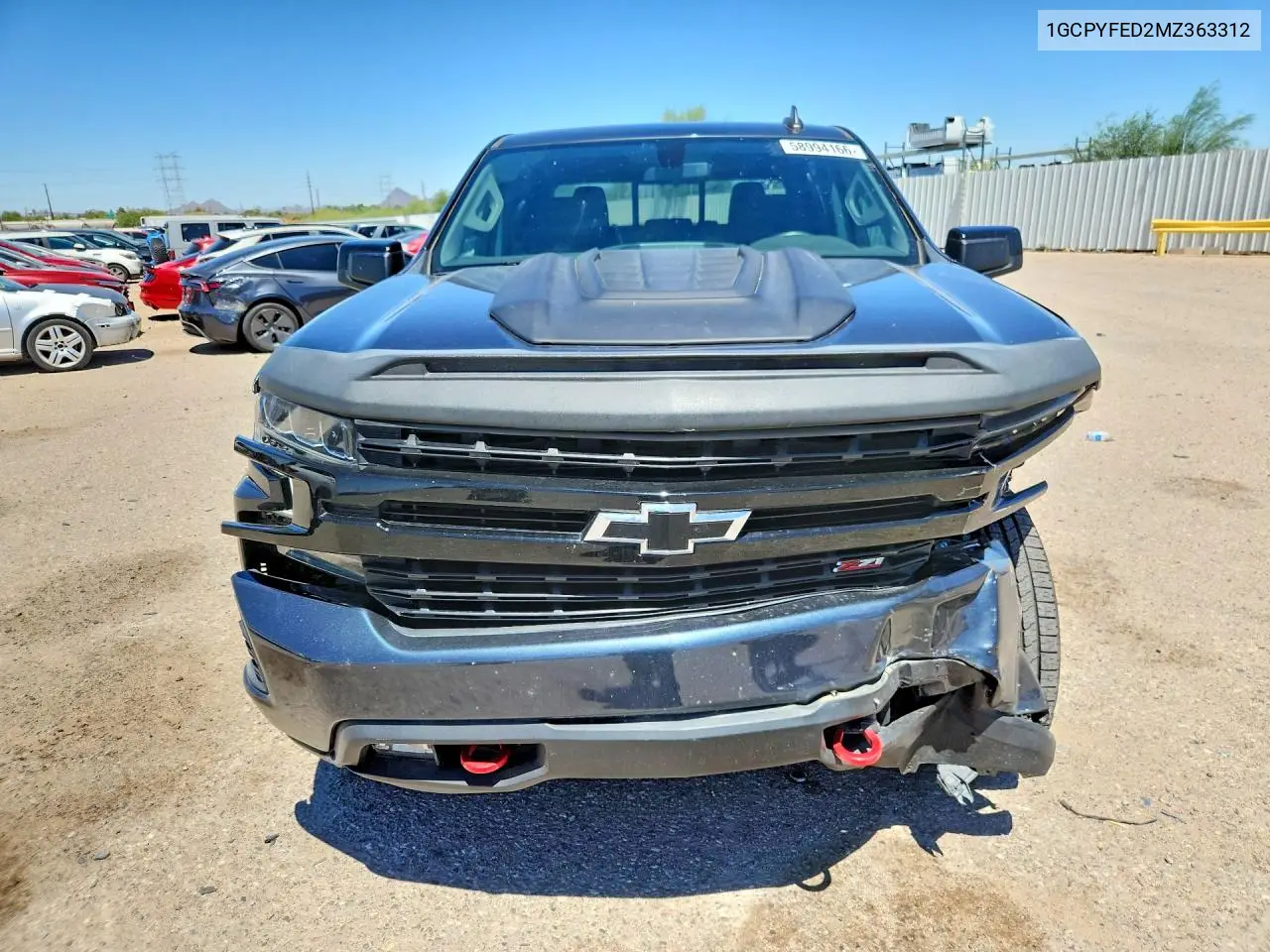 2021 Chevrolet Silverado K1500 Lt Trail Boss VIN: 1GCPYFED2MZ363312 Lot: 58994166