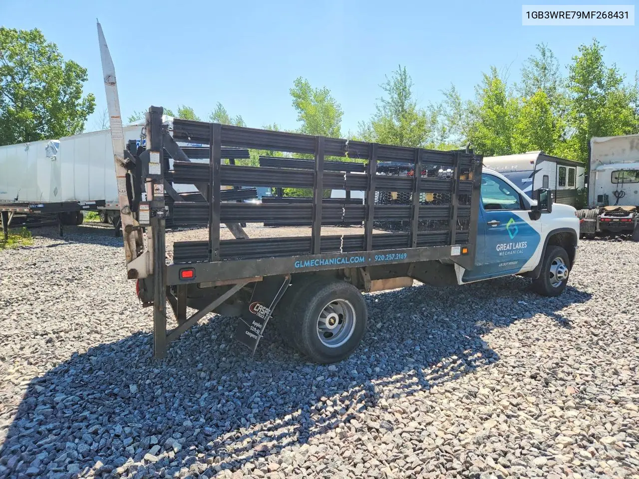 2021 Chevrolet Silverado C3500 VIN: 1GB3WRE79MF268431 Lot: 60396746