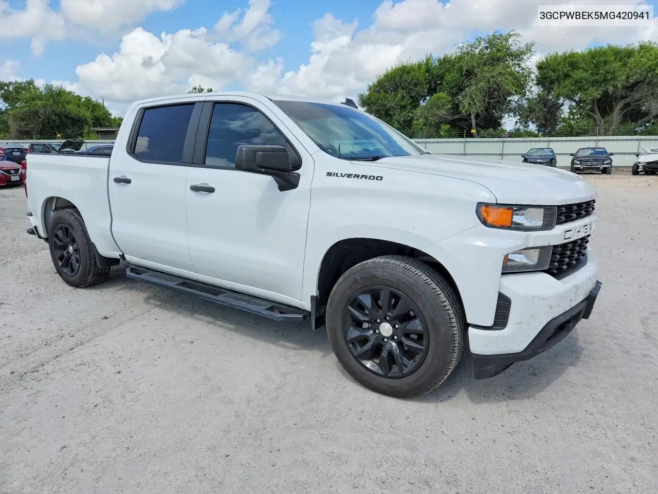 2021 Chevrolet Silverado C1500 Custom VIN: 3GCPWBEK5MG420941 Lot: 60397666