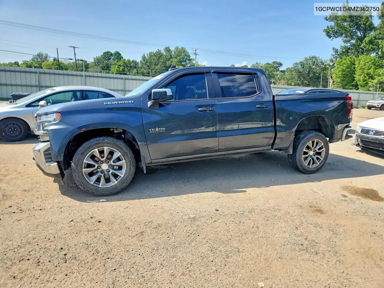 2021 Chevrolet Silverado C1500 Lt VIN: 1GCPWCED4MZ362750 Lot: 60713436