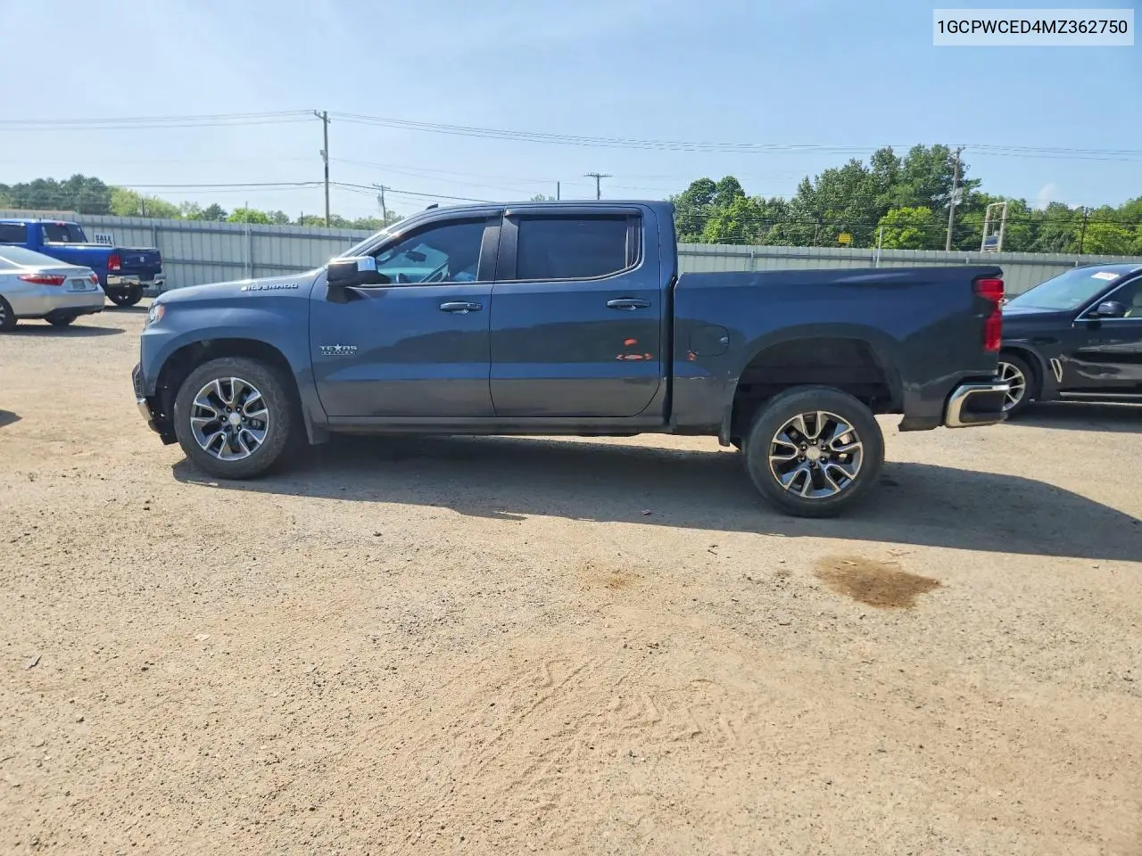 2021 Chevrolet Silverado C1500 Lt VIN: 1GCPWCED4MZ362750 Lot: 60713436