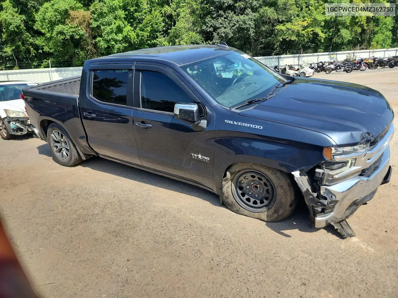 2021 Chevrolet Silverado C1500 Lt VIN: 1GCPWCED4MZ362750 Lot: 60713436