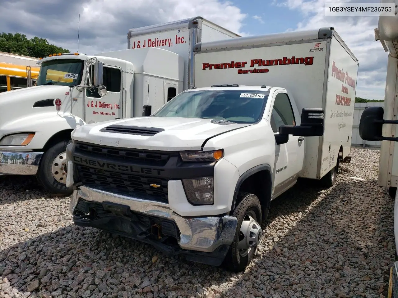 2021 Chevrolet Silverado K3500 VIN: 1GB3YSEY4MF236755 Lot: 61765416