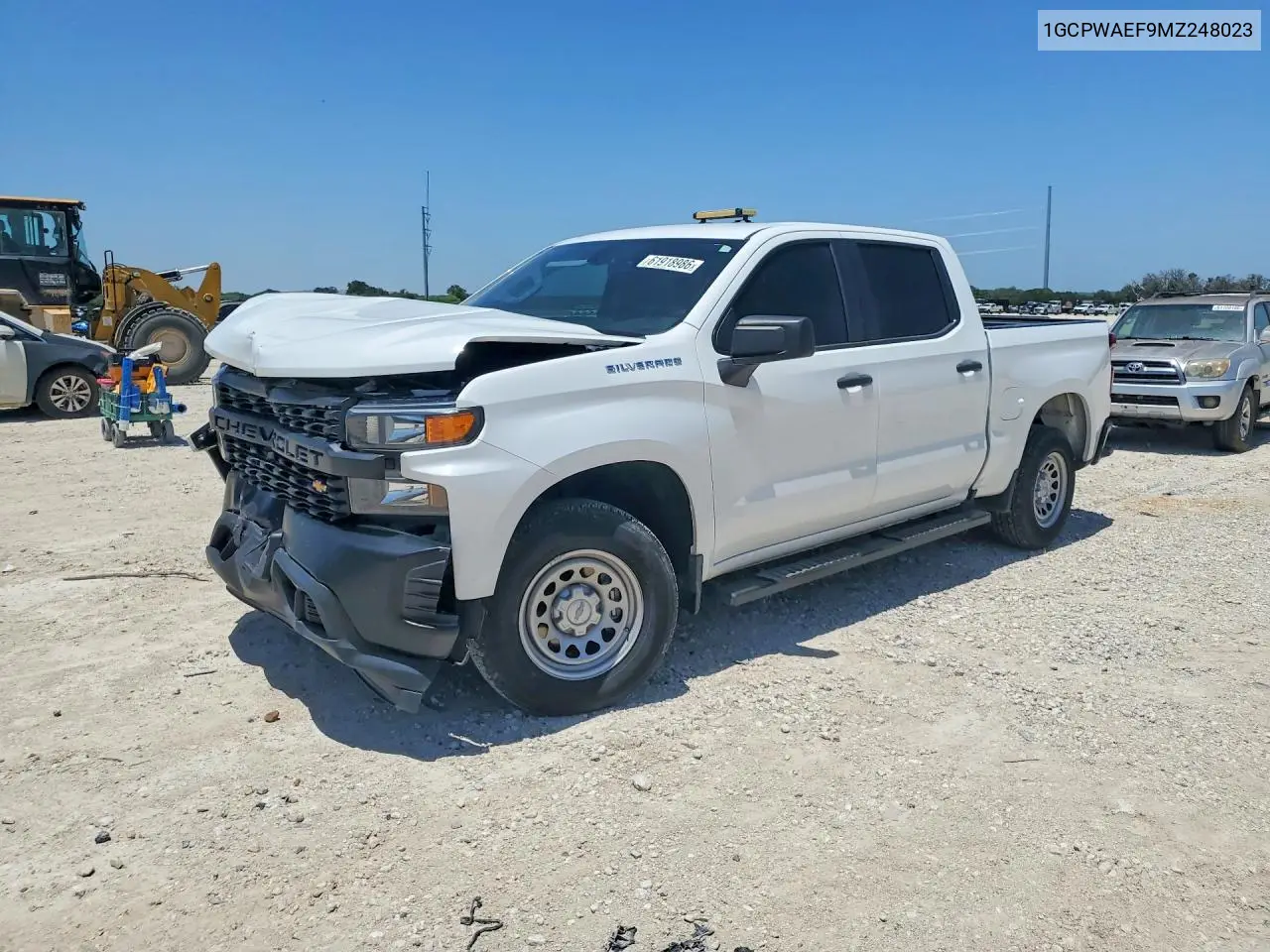 2021 Chevrolet Silverado C1500 VIN: 1GCPWAEF9MZ248023 Lot: 61918986