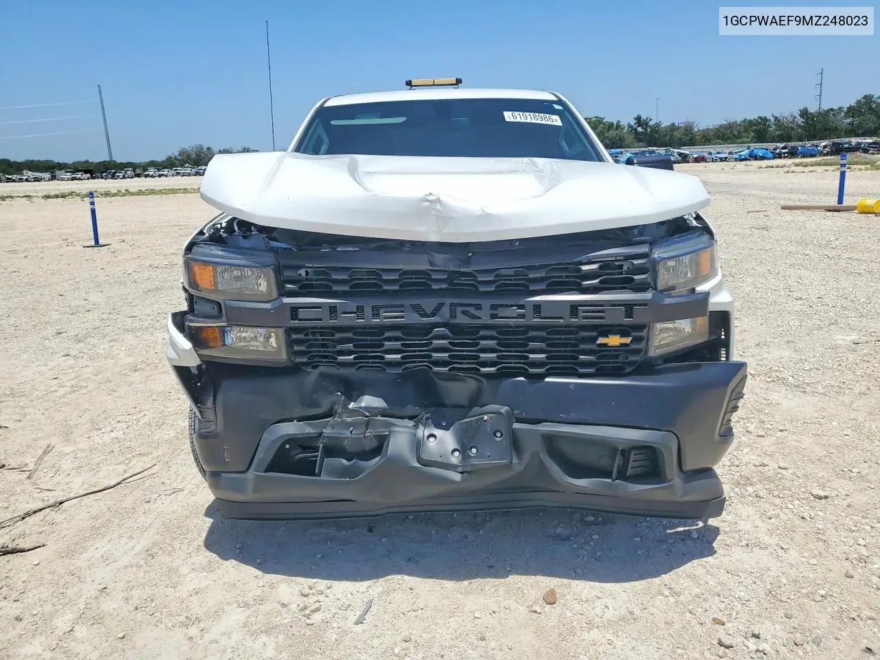 2021 Chevrolet Silverado C1500 VIN: 1GCPWAEF9MZ248023 Lot: 61918986