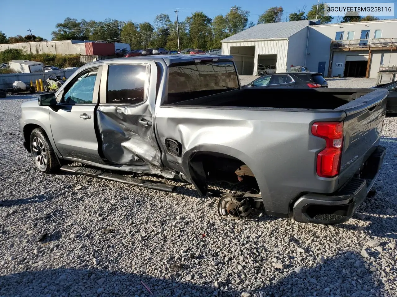 3GCUYEET8MG258116 2021 Chevrolet Silverado K1500 Rst