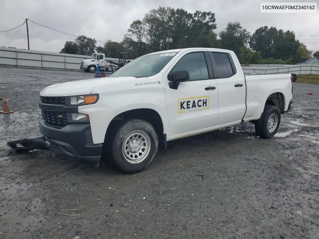 1GCRWAEF0MZ340162 2021 Chevrolet Silverado C1500