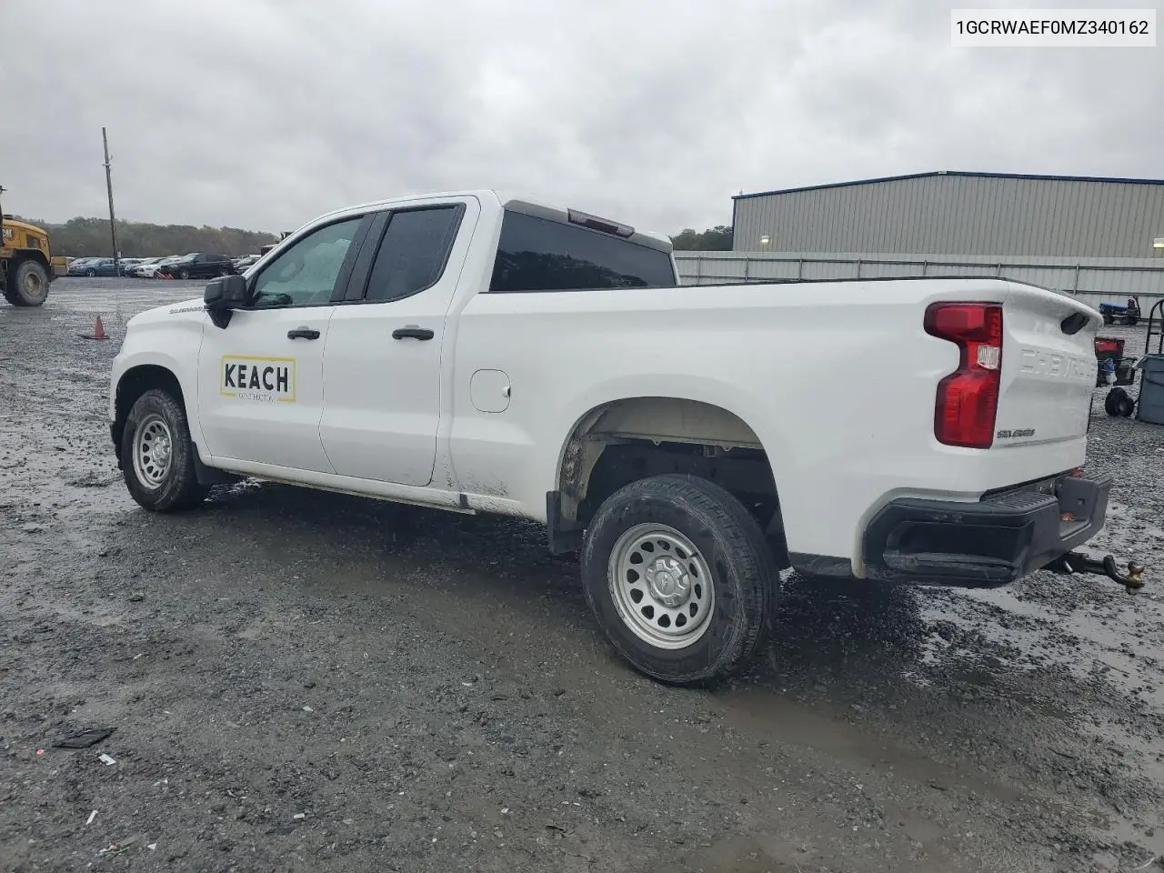1GCRWAEF0MZ340162 2021 Chevrolet Silverado C1500