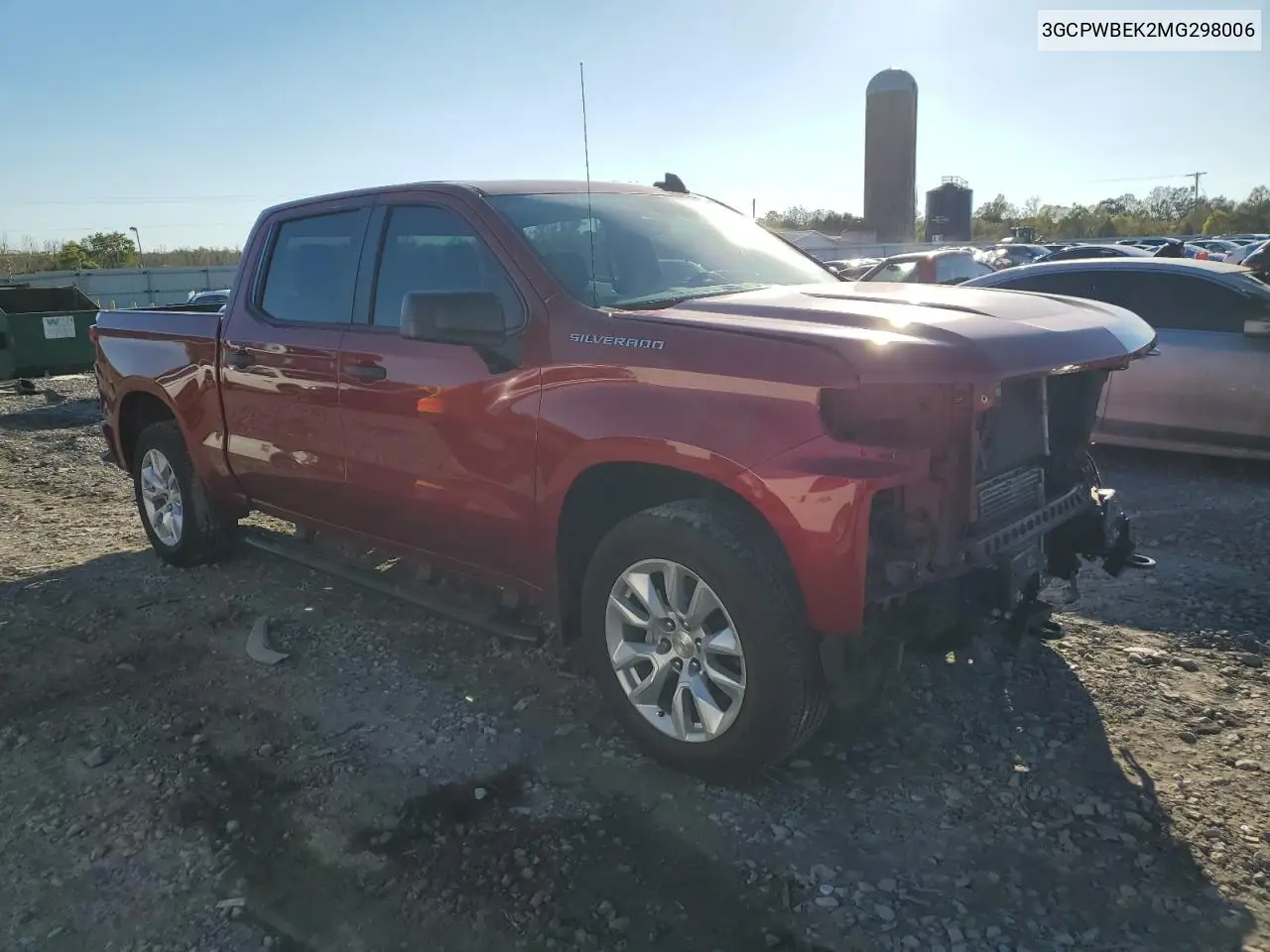 3GCPWBEK2MG298006 2021 Chev Silverado C1500 Custom