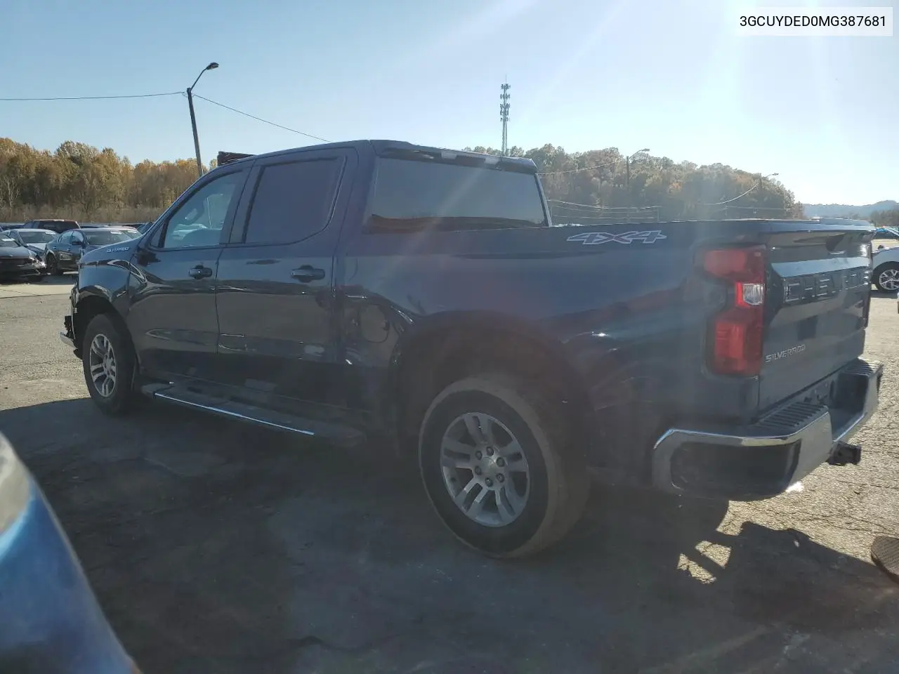 3GCUYDED0MG387681 2021 Chevrolet Silverado K1500 Lt