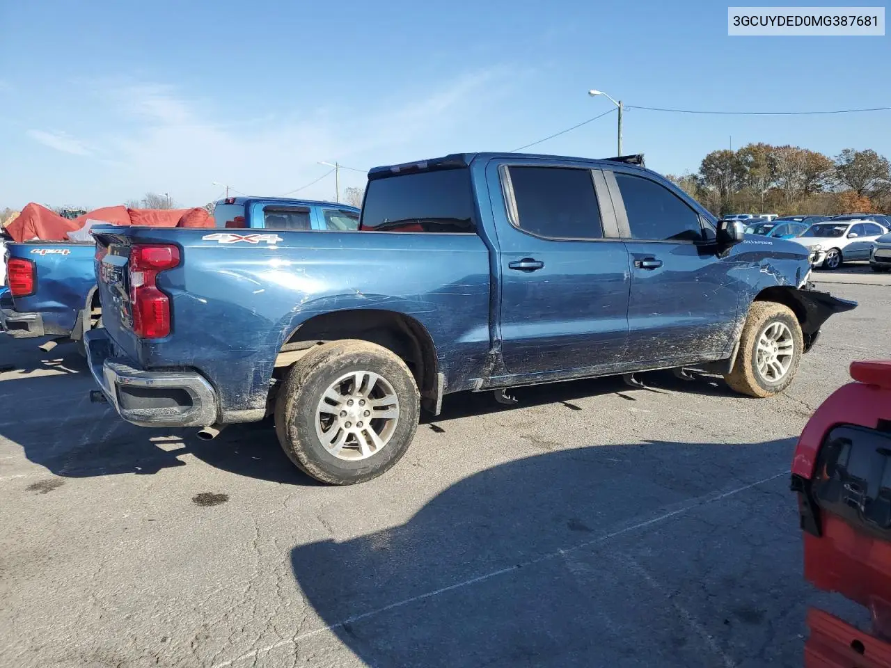 3GCUYDED0MG387681 2021 Chevrolet Silverado K1500 Lt