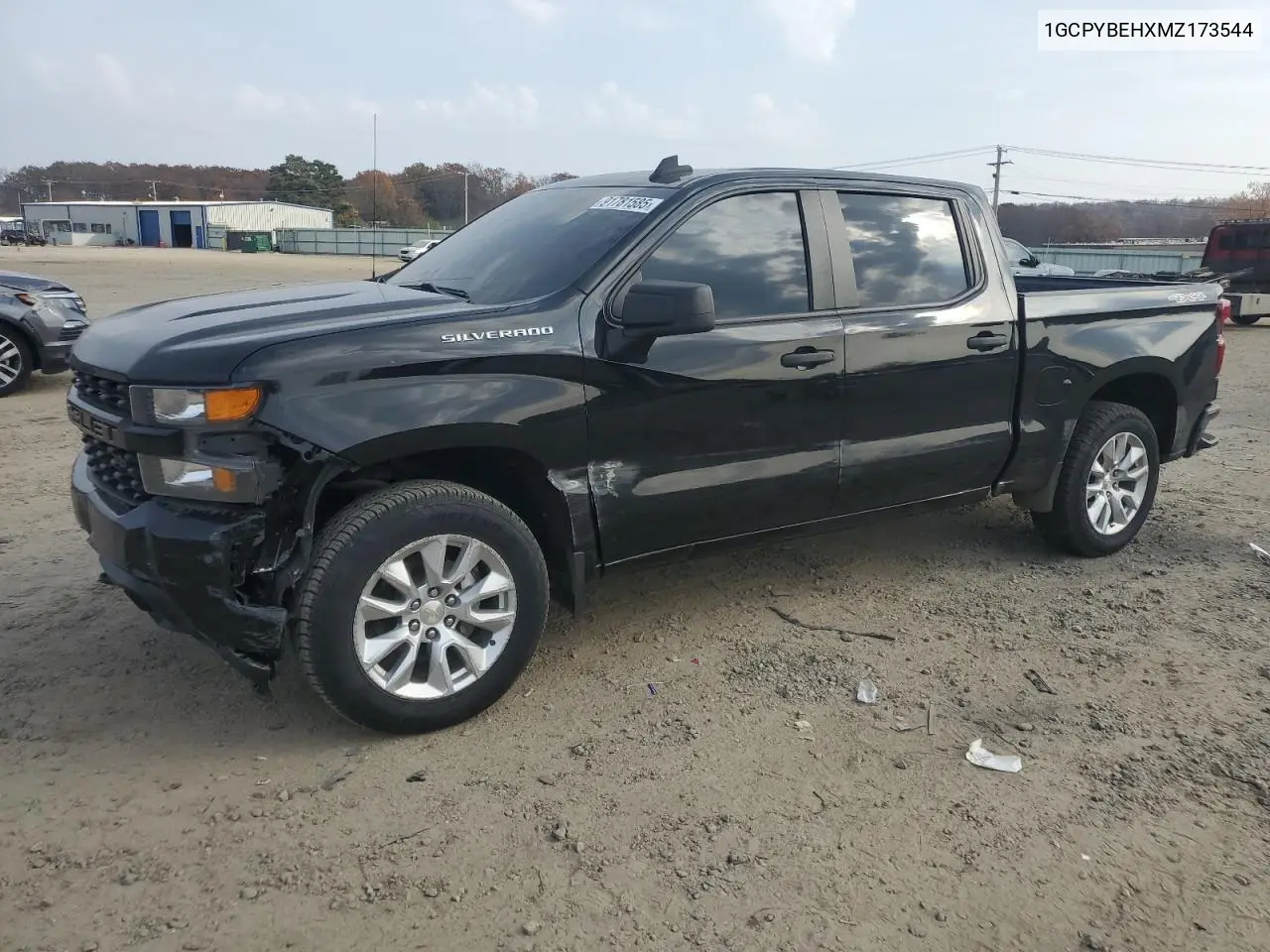 1GCPYBEHXMZ173544 2021 Chevrolet Silverado K1500 Custom