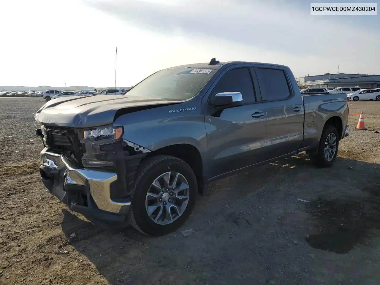 1GCPWCED0MZ430204 2021 Chevrolet Silverado C1500 Lt