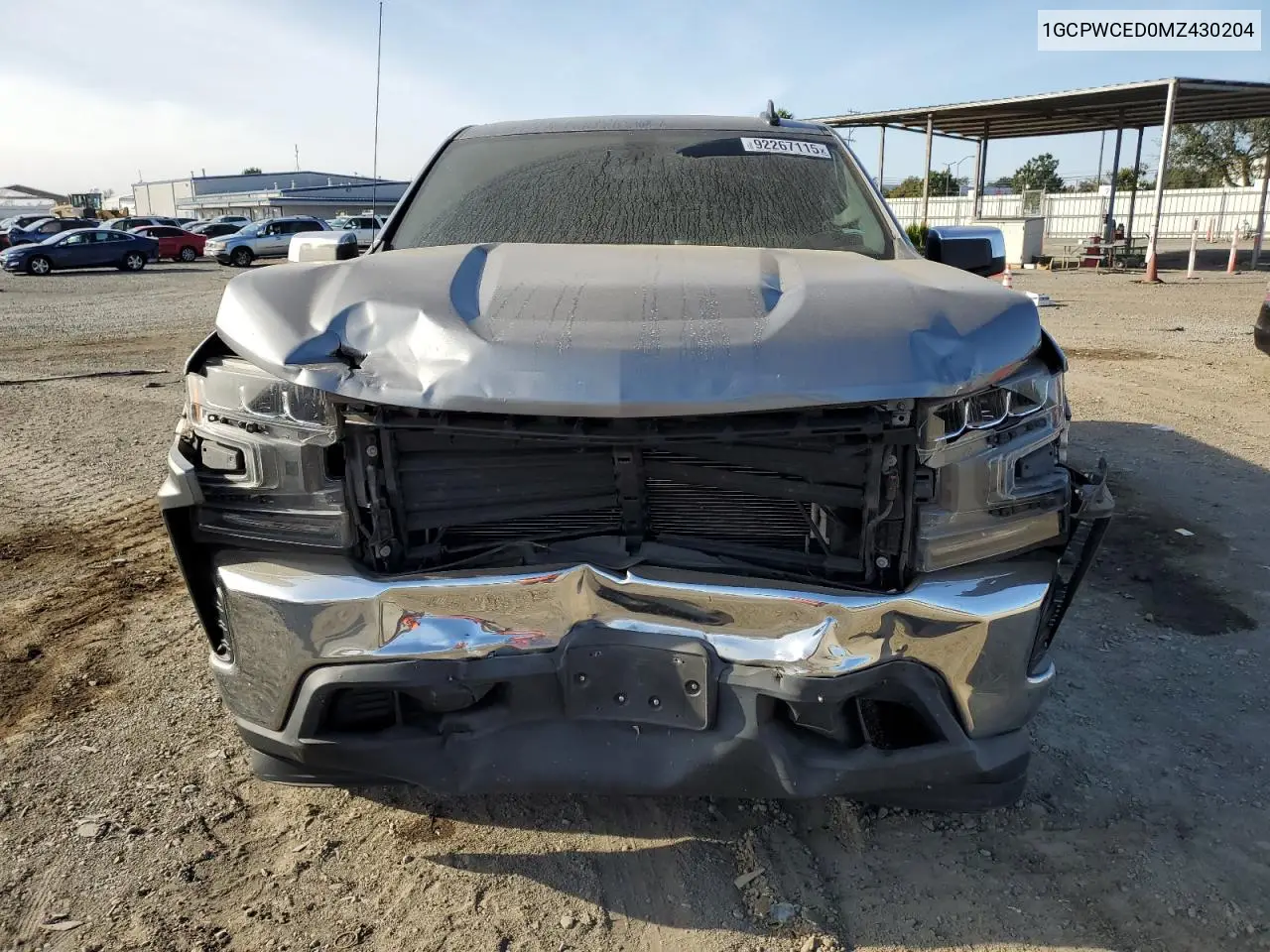 1GCPWCED0MZ430204 2021 Chevrolet Silverado C1500 Lt