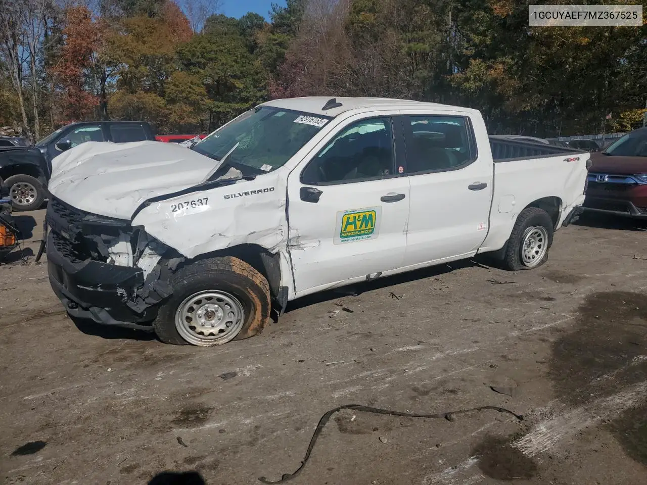 1GCUYAEF7MZ367525 2021 Chevrolet Silverado K1500