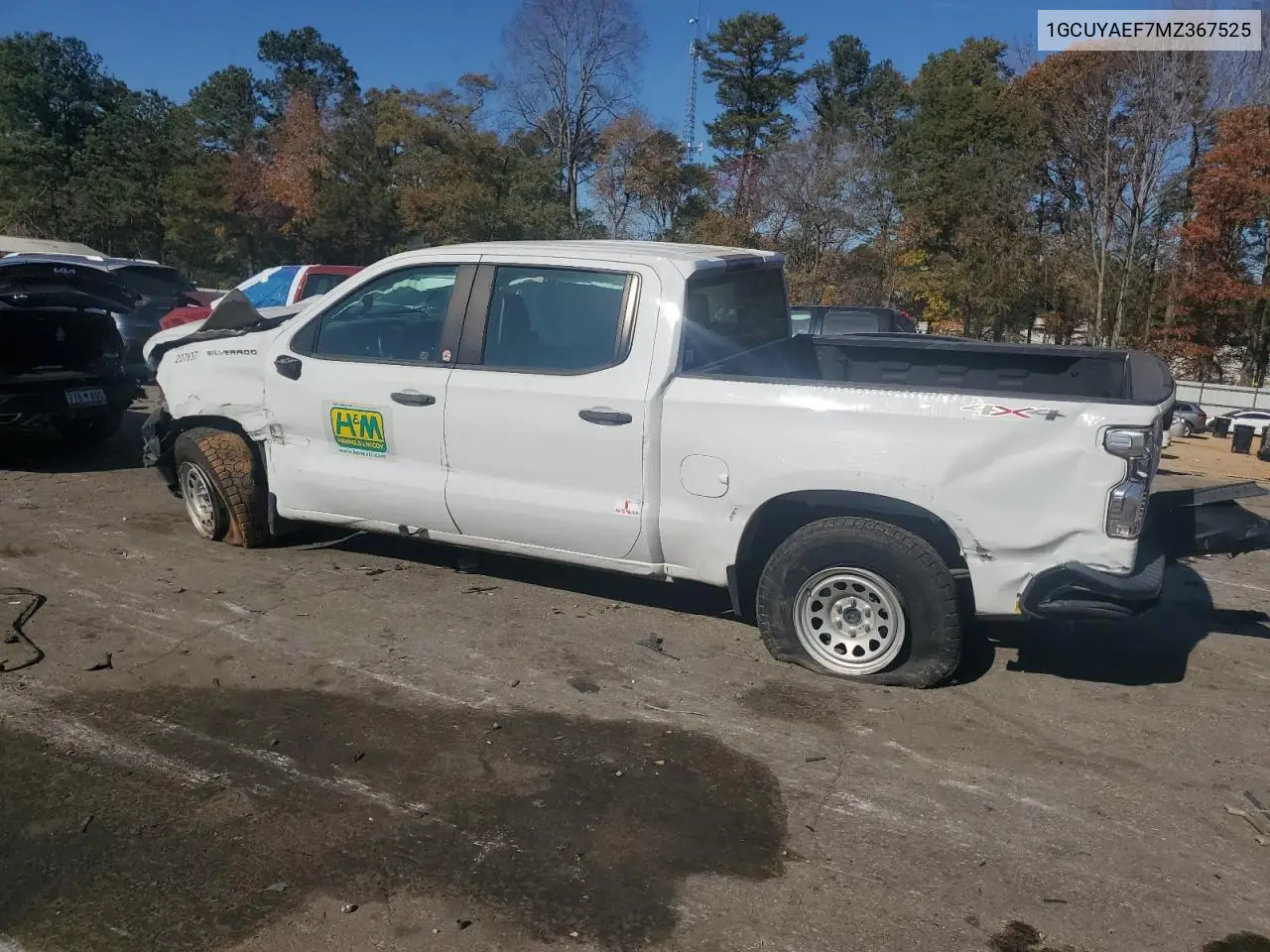 1GCUYAEF7MZ367525 2021 Chevrolet Silverado K1500