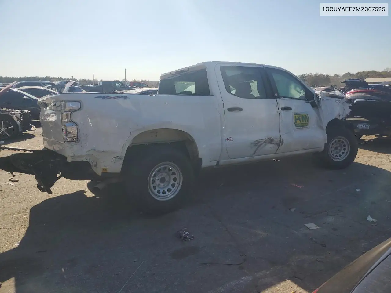 1GCUYAEF7MZ367525 2021 Chevrolet Silverado K1500