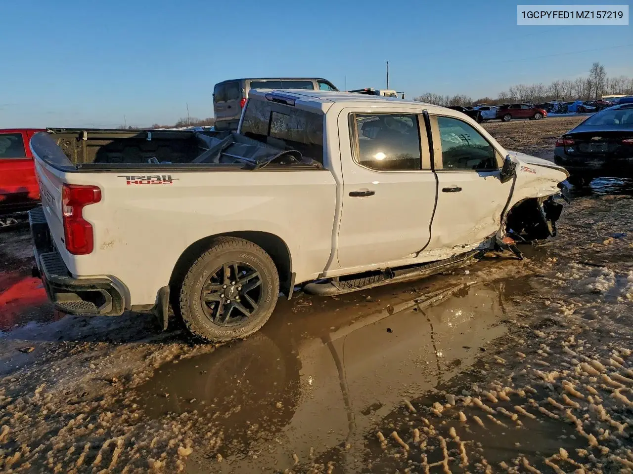 1GCPYFED1MZ157219 2021 Chevrolet Silverado K1500 Lt Trail Boss