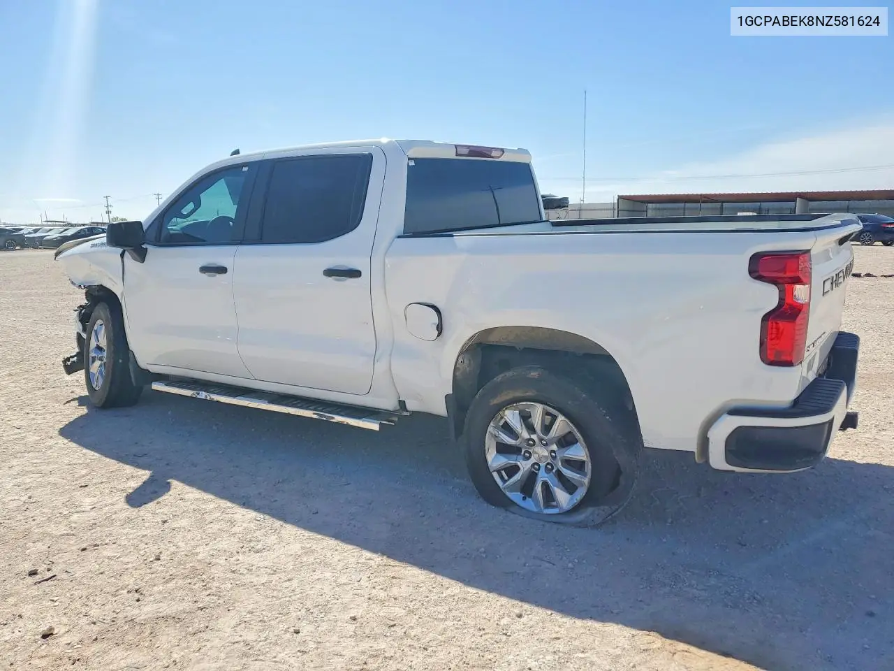 2022 Chevrolet Silverado C1500 Custom VIN: 1GCPABEK8NZ581624 Lot: 51198466