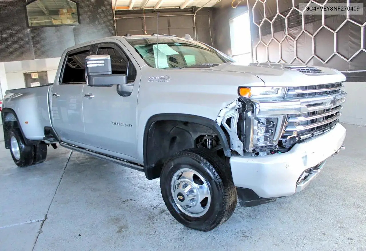 1GC4YVEY8NF270409 2022 Chevrolet Silverado K3500 High Country