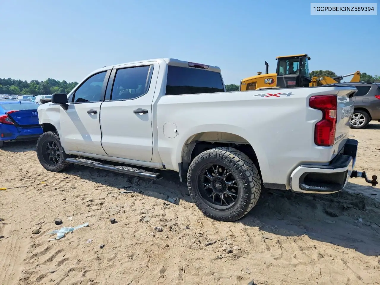 2022 Chevrolet Silverado K1500 Custom VIN: 1GCPDBEK3NZ589394 Lot: 59628596