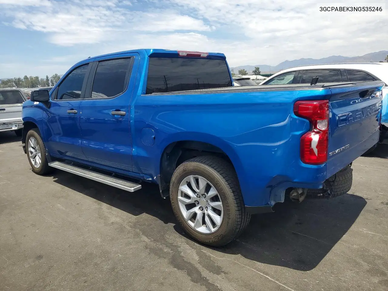 2022 Chevrolet Silverado C1500 Custom VIN: 3GCPABEK3NG535246 Lot: 61806026