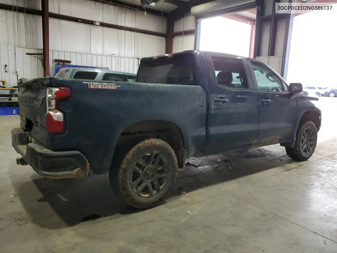 3GCPDCED2NG586137 2022 Chevrolet Silverado K1500 Trail Boss Custom