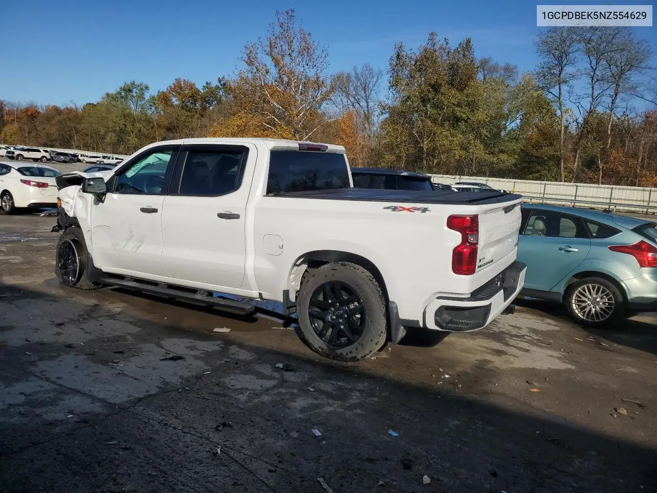1GCPDBEK5NZ554629 2022 Chevrolet Silverado K1500 Custom